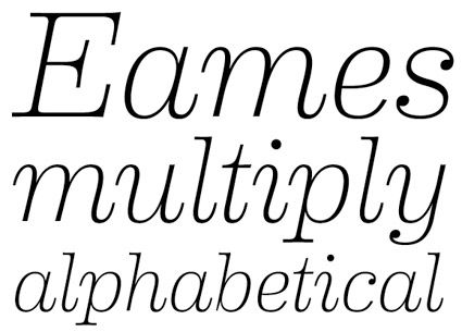 eames bold font free