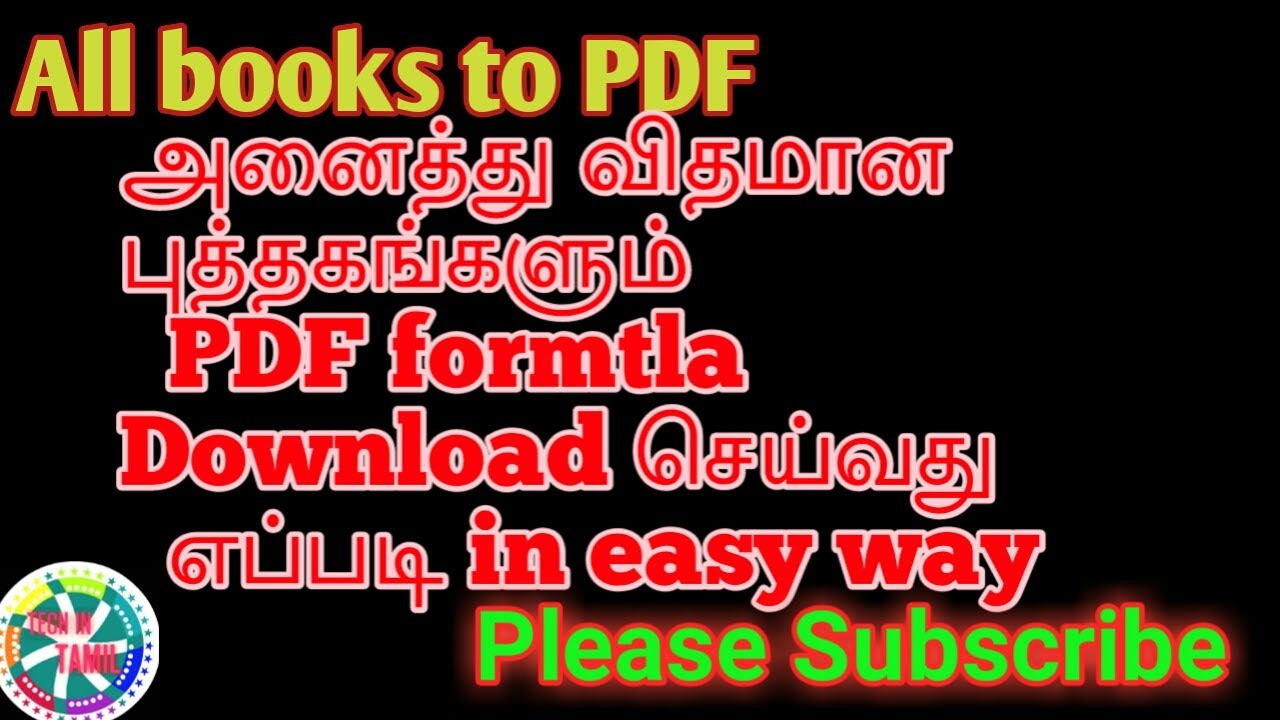 free tamil bible pdf